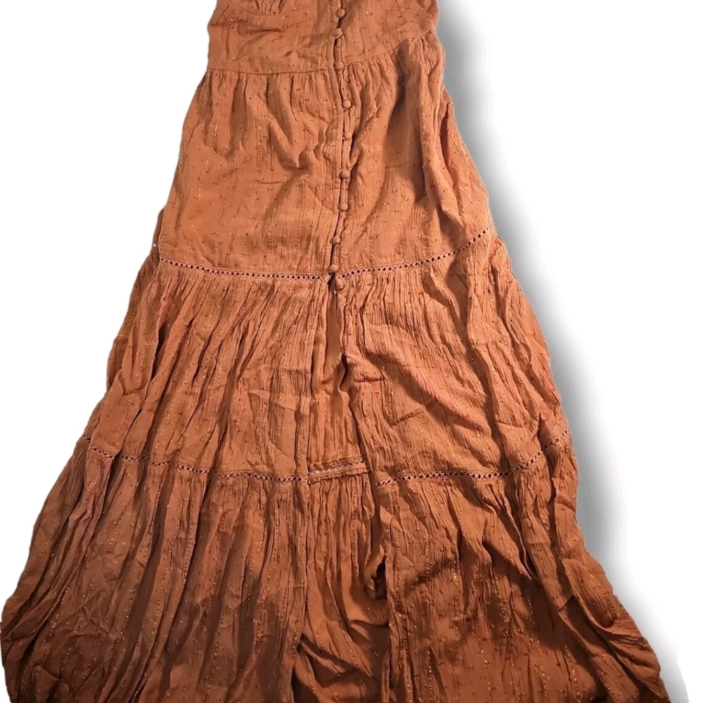 Women's Orange Maxi Skirt
